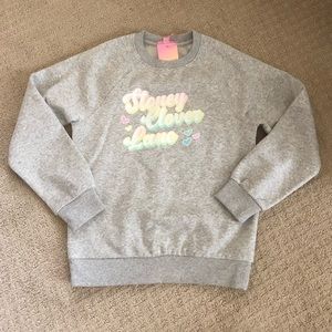 Stoney Clover Lane for Target Set Grey Sweatshirt NWT Pink Shorts Twisties Sz XS
